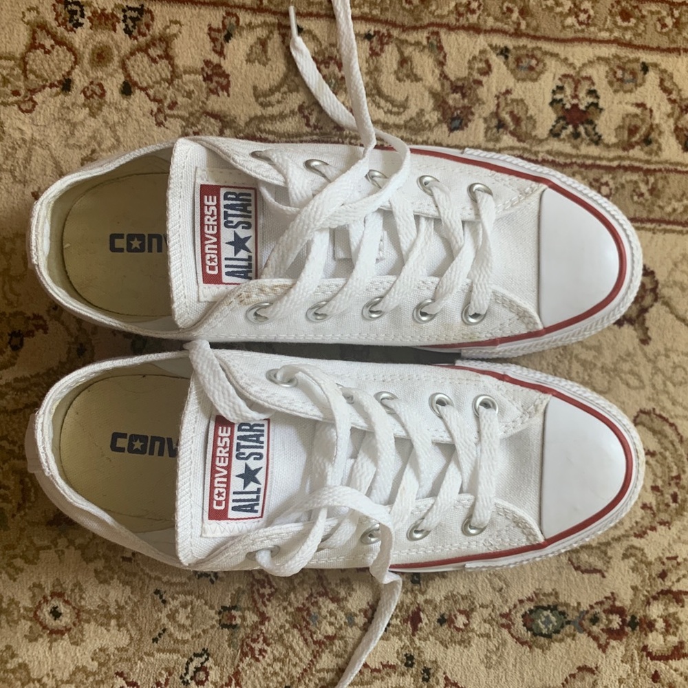 Converse White All Star Low Tops